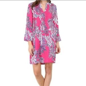 Lilly Pulitzer Sarasota Tunic Dress Sz S Capri Pink Samba Womens Resort